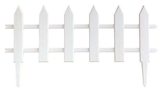 Classic White Picket Decorative Lawn Fencing - 24043