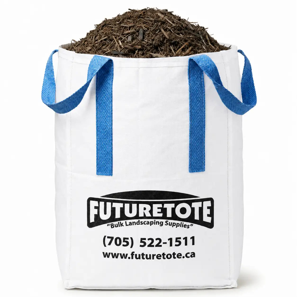 Chestnut Brown Cedar Mulch in a totebag from futurescape landscaping