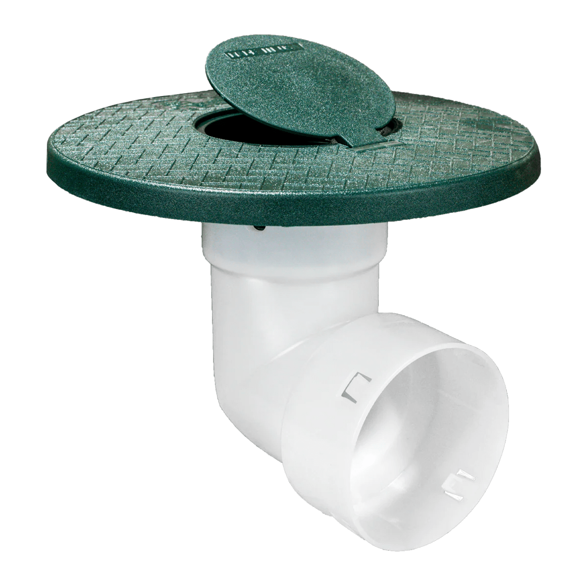 Not Quite a 90 Pop - Up Emitter Connects to 4 Inch Corrugated Pipe - Futurescape Landscaping