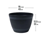 18-Inch Wine Barrel Planter - 85660 - Futurescape Landscaping