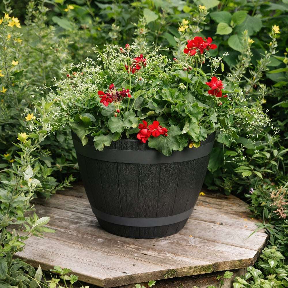 18 - Inch Wine Barrel Planter - 85660 - Futurescape Landscaping