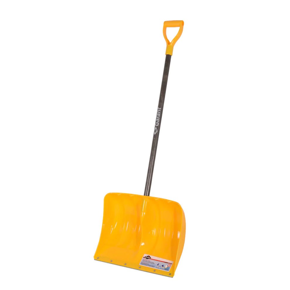 19 - inch Poly Snow Shovel with Steel Wear Strip, Hardwood Handle - 83611 - Futurescape Landscaping