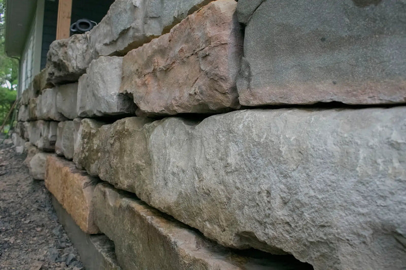 Professionally built retaining wall