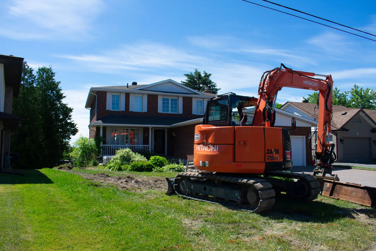 Futurescape team preparing a residential landscape project