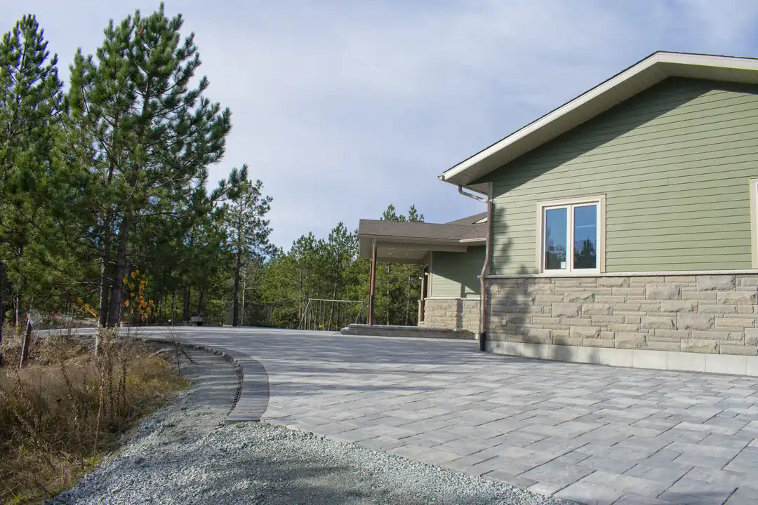 Residential driveway installation