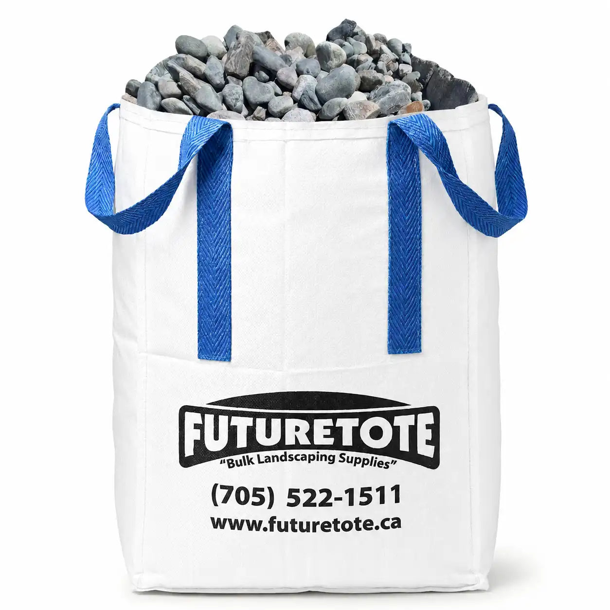 River Stone in a totebag from futurescape landscaping