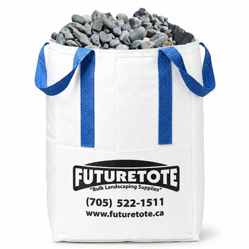River Stone in a totebag from futurescape landscaping