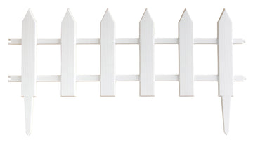Classic White Picket Decorative Lawn Fencing - 24043 - Futurescape Landscaping