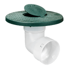 Not Quite a 90 Pop - Up Emitter Connects to 4 Inch Corrugated Pipe - Futurescape Landscaping