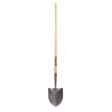Round point shovel, long wood handle - 81187 - Futurescape Landscaping