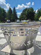 Stainless Steel Fire Pit - Futurescape Landscaping