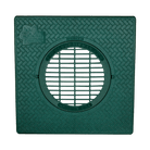 Turf Restrictor Plate & Drain Grate 12x12 Inch with 6 Inch Grate - Futurescape Landscaping